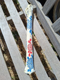 Patriotic Mandala Bone Art | Hand Painted Red White Blue Dot Art Americana Decor