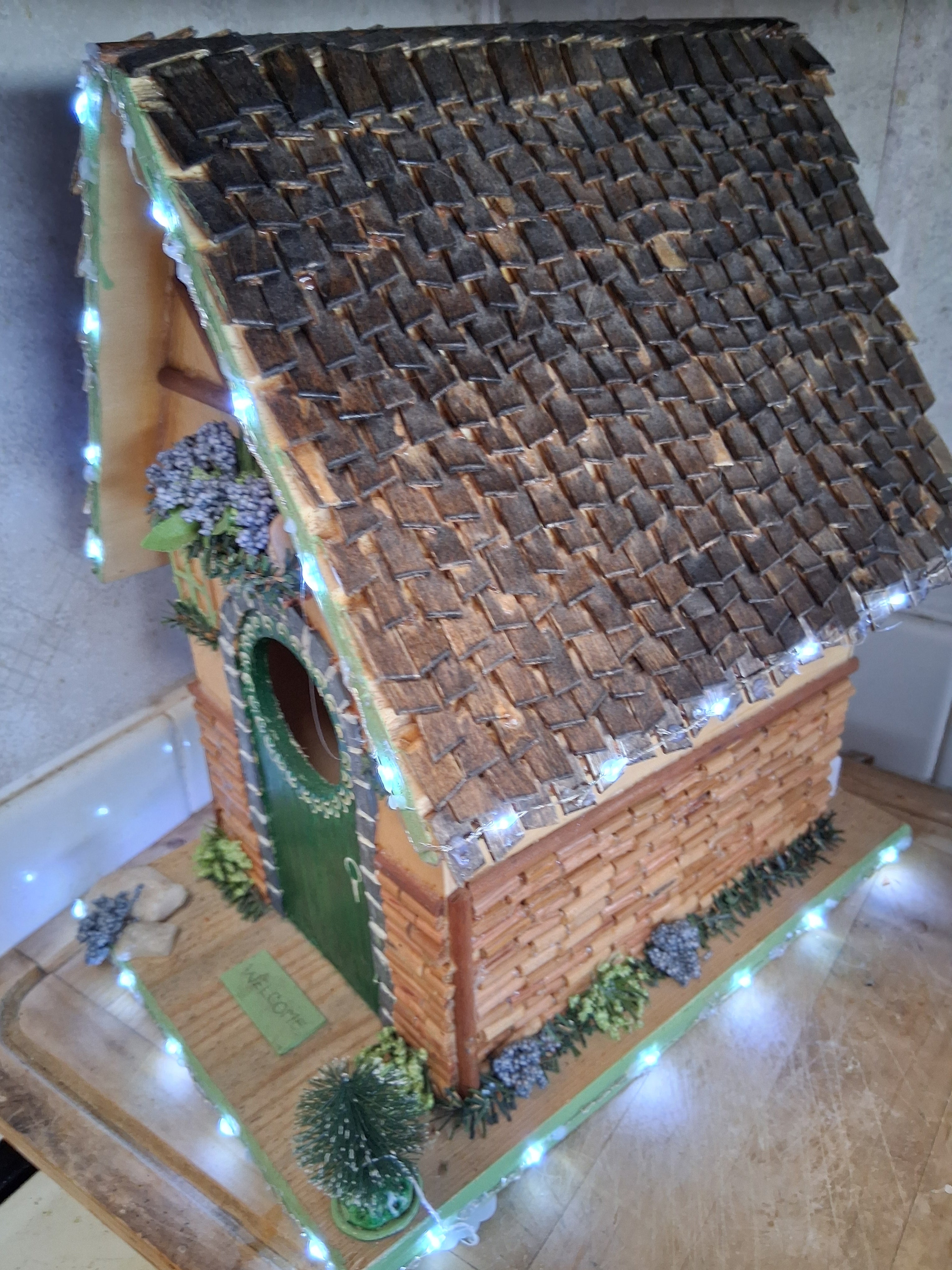Magical Fairy Cottage Birdhouse | Handmade Weatherproof LED Decor