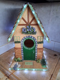 Magical Fairy Cottage Birdhouse | Handmade Weatherproof LED Decor