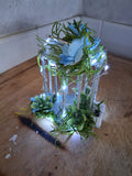 Fairy Garden Lantern | Miniature LED Birdcage Handmade Boho Shelf Decor