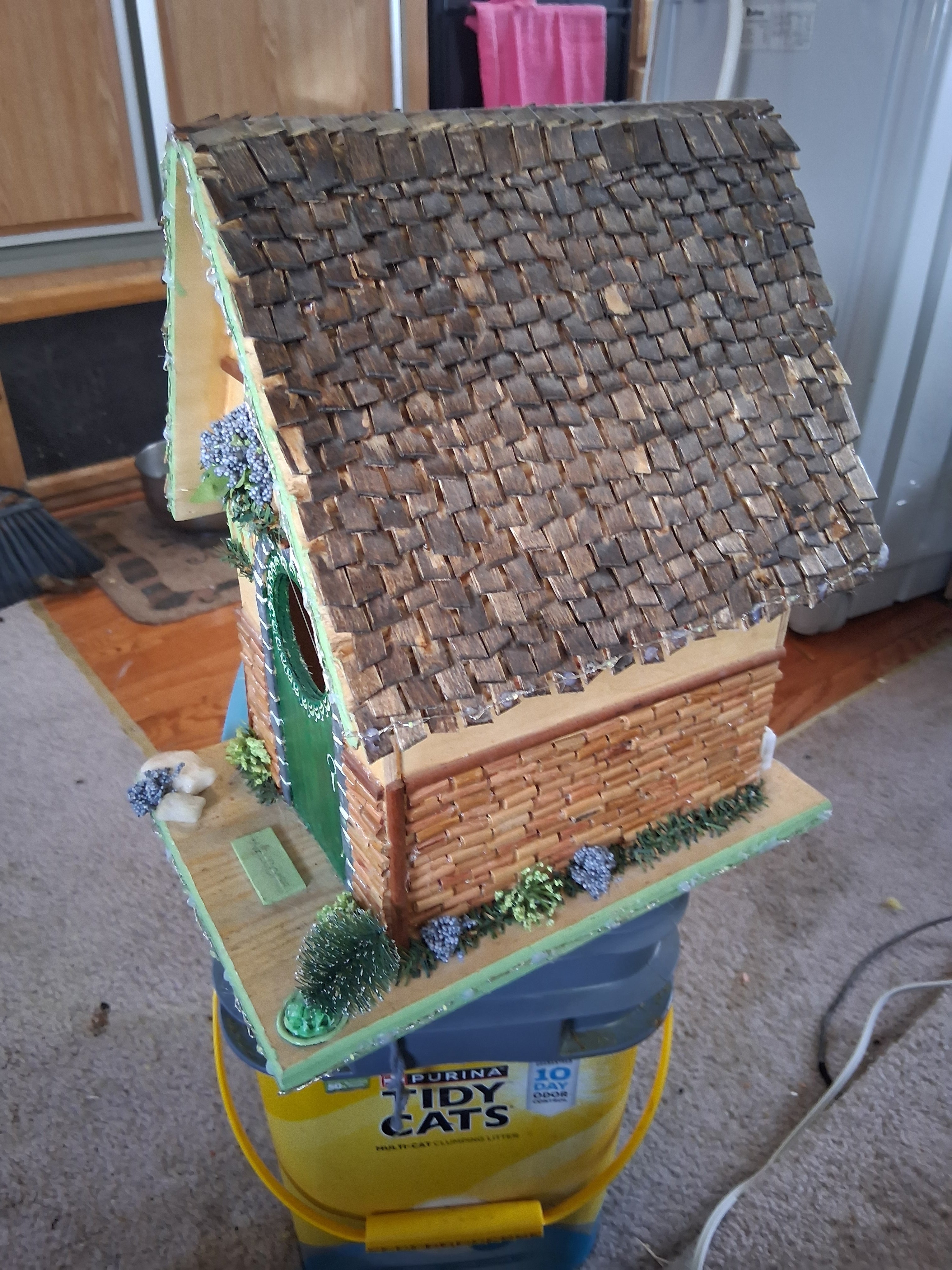 Magical Fairy Cottage Birdhouse | Handmade Weatherproof LED Decor